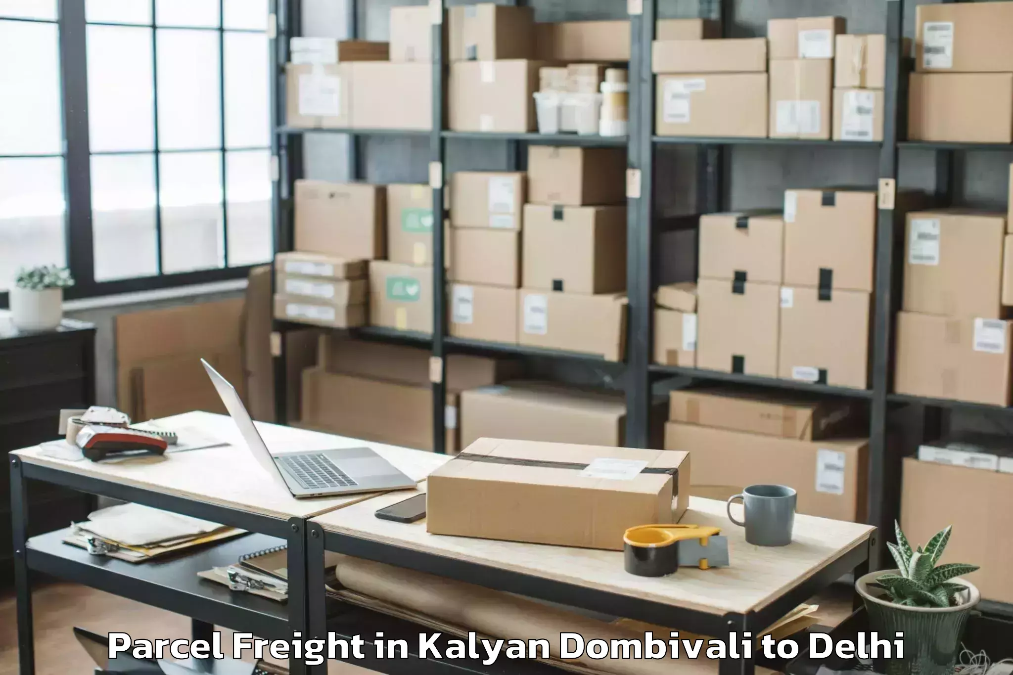 Book Your Kalyan Dombivali to V3s East Centre Mall Parcel Freight Today